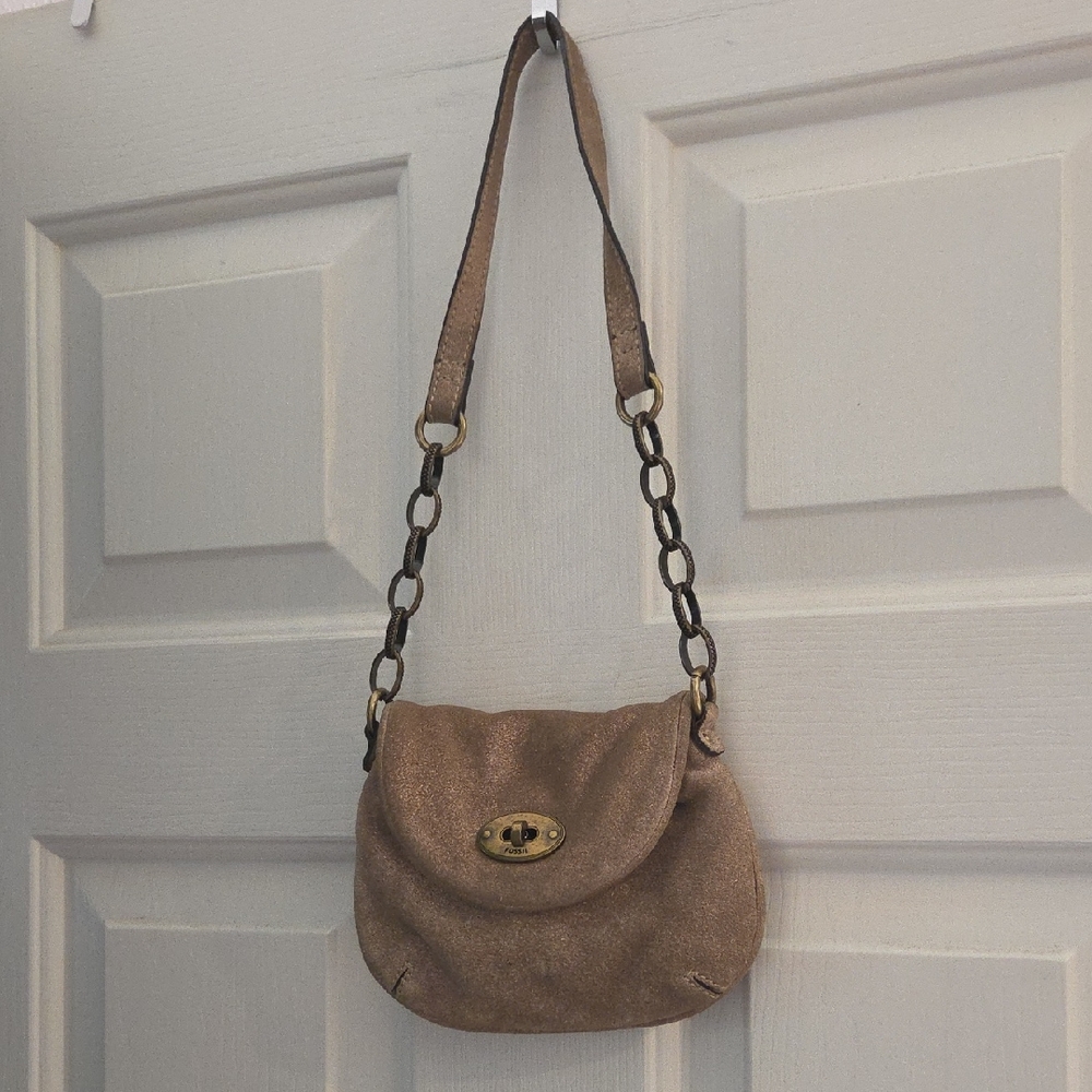 Fossil Suede Mini Shoulder Bag